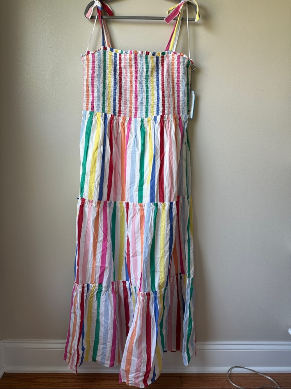 Draper James Multicolor Striped Maxi Dress